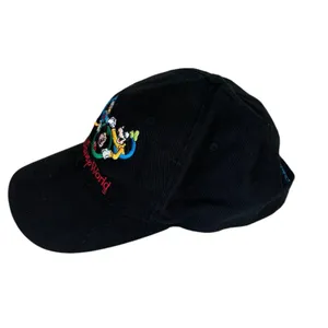 Vintage Y2K 2000 Walt Disney World Cotton Baseball Cap in Black - One Size thumbnail 4