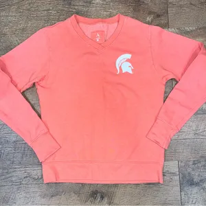Antigua Women’s Michigan State Crewneck Sweatshirt thumbnail 2