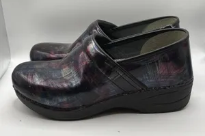 Dansko XP 2.0 Size 40 (9.5-10) Purple Blue Brushed Leather Comfort Shoes Nurse thumbnail 1