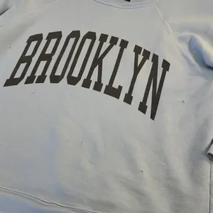 Free People Retrobrand Small Brooklyn Terry Sweatshirt Oversized Blue thumbnail 5