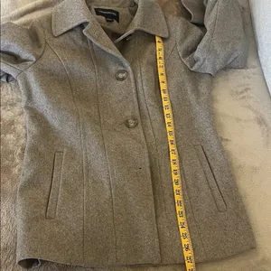 London Fog Women's Classic Gray Pea Coat Size‎ S thumbnail 13