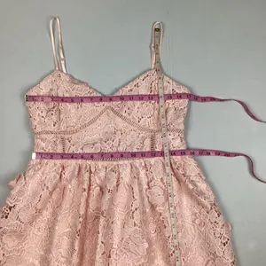 Altar’d State Silvyn Lace Mini Dress in Light Pink Sz Large NWOT thumbnail 10