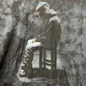 XXXTentacion Sitting Down Portrait "The Revenge Tour" Black Tie Dye T-Shirt XXL thumbnail 2