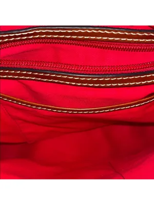 Dooney & Bourke Black Shoulder Hobo with Brown Trim and Tassel thumbnail 9