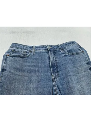 Woman’s Old Navy OG Loose High Rise Straight Stretch Medium Wash Blue Jeans 12 thumbnail 3