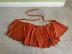Urban Outfitters Orange Wrap Skirt thumbnail 3