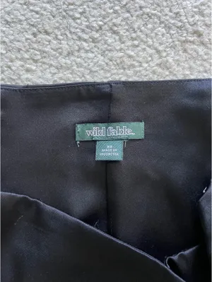 Black satin skirt wild fable thumbnail 2