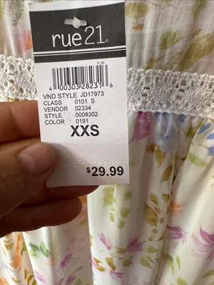 Rue21 Cream Floral High-Low Maxi Dress thumbnail 3