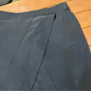 Madewell Silk Black Parkway Mini Skirt thumbnail 6