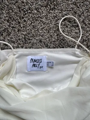 Princess Polly white mini dress thumbnail 3
