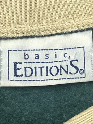 Vintage 90s Basic Editions Teddy Bear Graphic Green Womens Sweatshirt Large thumbnail 6