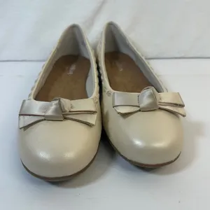 Walking Cradles Fawn Bone Pearl Leather‎ Bow Ballet Flats W0312367 Womens 8.5 thumbnail 11