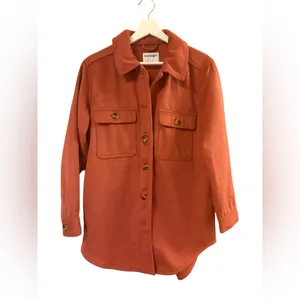 Old Navy Size Small Rust Red Shacket Jacket New With Tags thumbnail 2