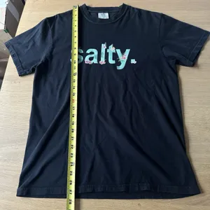 "Salty." Comfort Colors 100% cotton T-shirt Black M Tropical Conscious Veg thumbnail 7