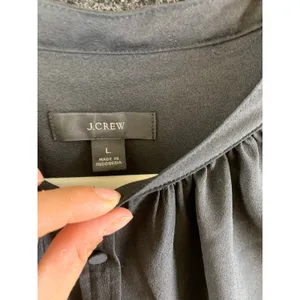 J.Crew Women's Black Dark Academia Schoolhouse Victorian Shirt Dress Tie Waist thumbnail 2