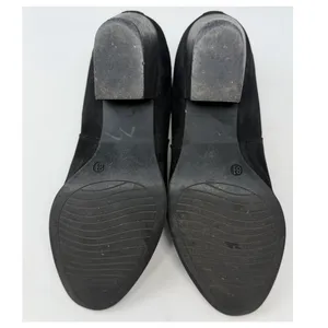 Lauren Blackwell Women's Devyn Black Suede Ankle Booties Size 8 1/2 thumbnail 5
