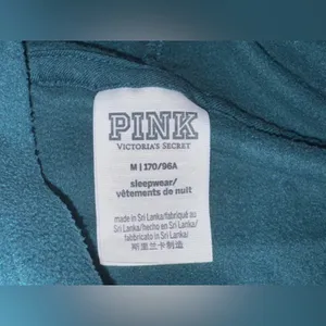 Victoria’s Secret PINK Christmas Green super soft hoodie M thumbnail 3