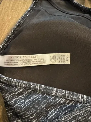 Victoria Sport Heathered Black Strappy Low-Impact Sports Bra thumbnail 4