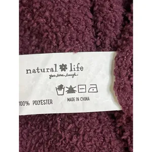 Natural Life Cozy Up Sweater Dress Purple Maroon Knit Cozy Long Sleeve Size L thumbnail 7