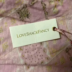 NWT LOVESHACKFANCY Women's Ismay Cropped Embroidered Tank Top Pop of Pink L thumbnail 7