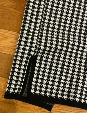 Golden Lillie Women's Long Hooded Cardigan Sweater Houndstooth Jacket M thumbnail 15