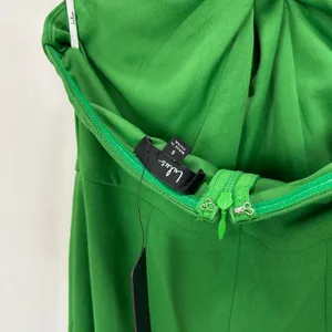 Lulus Mesmerizing Perfection Green Halter Neck Backless Maxi Dress Small NWT thumbnail 10