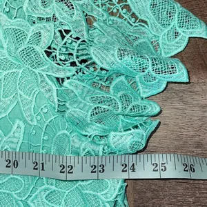 Philosophy Womens Crewneck Scalloped Lace‎ Overlay Top Seafom Green Size XL thumbnail 4