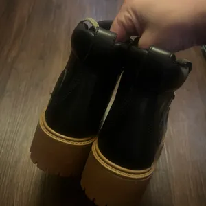Timberland Women's Mid Lace Boot Black Size 8.5 M Stone Street Full Grain thumbnail 4