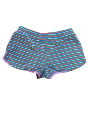 Dippin Daisy’s Girls Club Pink Multi Striped Terry Knit Drawstring Swim Shorts S thumbnail 4