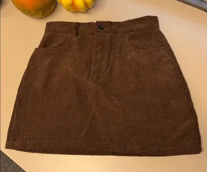 Brown Corduroy Skirt From SHEIN Size Small thumbnail 1
