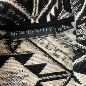 New Identity Y2K 90s black southwestern Cowichan tapestry blanket crop jacket M thumbnail 14