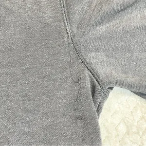 Gap Logo Gray Y2K Zip Up Hoodie‎ Unisex Size Medium thumbnail 5
