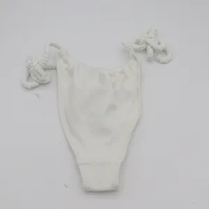 Aerie Bikini Bottom Womens S Cheekiest White Textured Side Tie New thumbnail 6