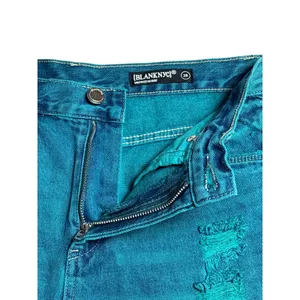 BLANK NYC Vintage‎ Hi Rise Acid Wash Emerald Denim Shorts Size 28 thumbnail 4