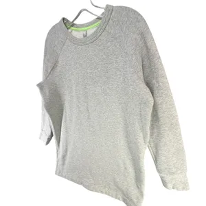 Athleta Round Trip Sweatshirt Dress Womens M Gray French Terry Sporty Athleisure thumbnail 4