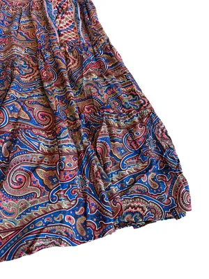 Paani Paisley Print Maxi Dress Halter Tiered Boho Sundress Tie Small Women's NWT thumbnail 12