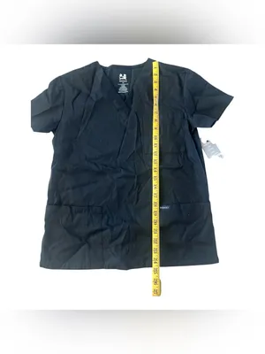 DAGACCI Black Medical Scrub Set V-Neck Top & Cargo Pants NWT - Size XXS thumbnail 3