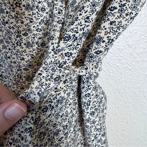 John Galt Brandy Melville Tan Ditsy Floral Mini Wrap Dress Womens S Fall Classic thumbnail 3