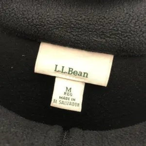 LL Bean Womens Pullover Sweater Half-Zip Fleece Long Sleeve Mock Neck Black M thumbnail 3