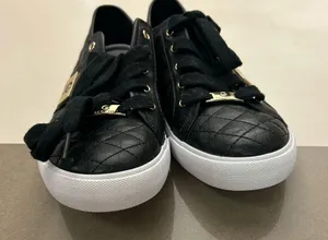 Sneakers Guess Black Quilted Sneakers with Gold Accents 9-like new thumbnail 9