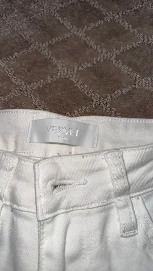 Vervet Jeans Crop cream denim size 25 thumbnail 2