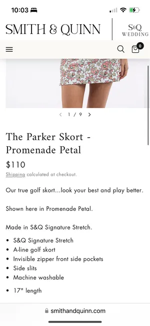 Smith & Quinn golf skirt thumbnail 2
