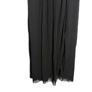 Unithorse Black Chiffon Flutter Sleeve Sequin Waist Slit Evening Formal Dress 12 thumbnail 6
