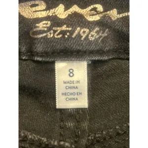 Seven7 Jeans Womens 8 Black Distressed Tummyless High Rise Skinny Stretch (5849) thumbnail 7