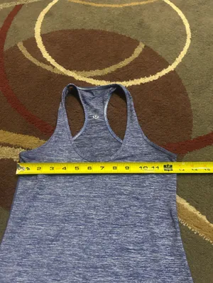 Lululemon heathered blue racerback tank top see measurements woman’s S 4/6 thumbnail 5