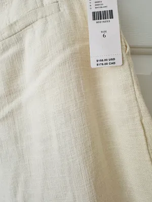 Anthropologie Linen Blend City Beach Trouser Pants, Size 6 thumbnail 13