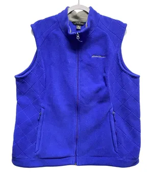 Eddie Bauer Fleece Vest Quilted Full Zip Sleeveless Jacket Womens 2XL Outdoor‎ thumbnail 1