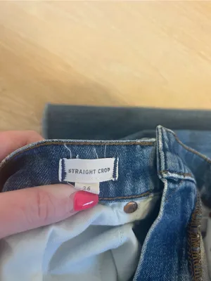 Madewell Faded Blue Distressed Straight Jeans thumbnail 5