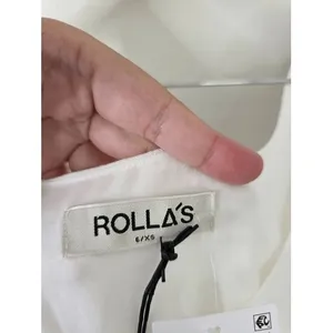 Rolla's Leoni Dress Size XS White‎ Sleeveless Midi NWT thumbnail 7