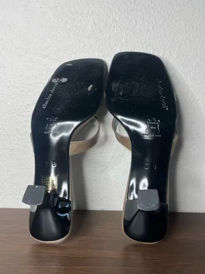 Y2K Vintage Flower Strap Slip On Kitten Heel Sandal Summer Wedding Fairycore thumbnail 7